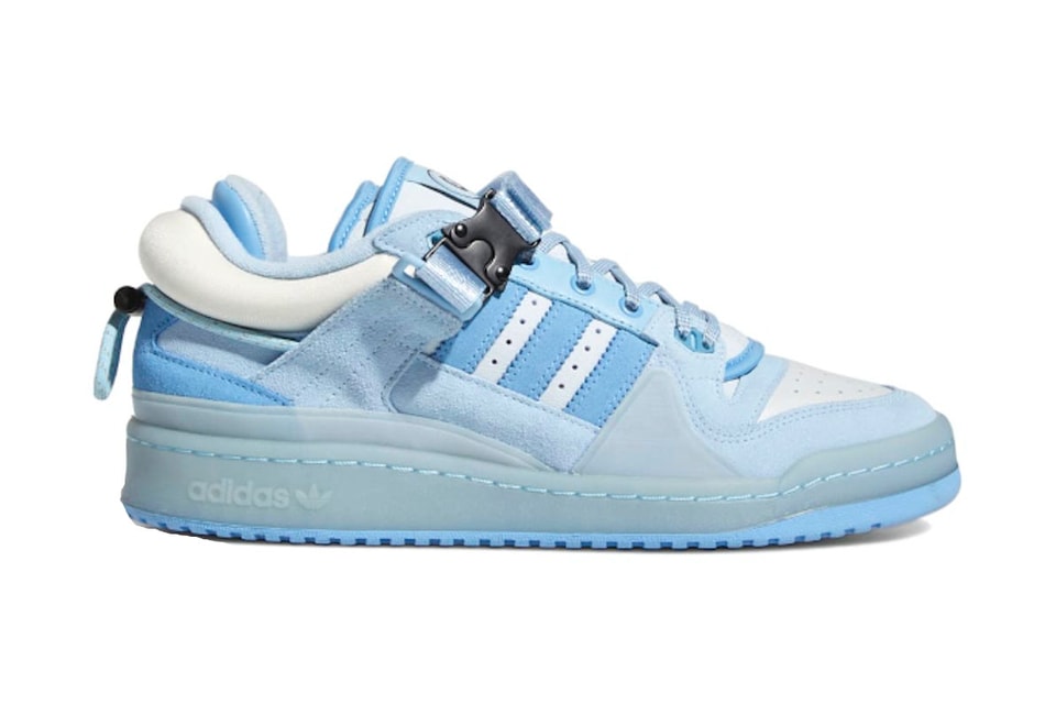 Bad Bunny x adidas Forum Buckle Low "Blue Tint" | HYPEBEAST