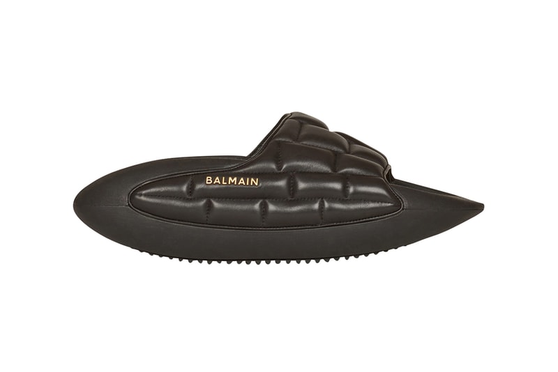 Balmain B-It Olivier Rousteing Slide Spring Summer 2022 Runway Shoe Release Information 
