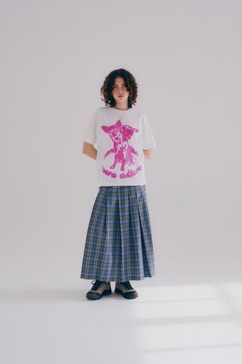 Bene Culture SS22 Spring Summer 2022 series collection graphic tee vests sweatpants sweaters beanie plaid dresses pants 