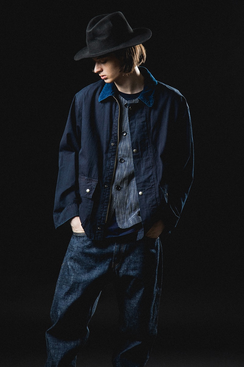 Blue Blue Japan Spring/Summer 2022 Collection New Arrivals HBX Release Info Buy Price Workwear Vest Jacket Corduroy Weave T-shirt Jeans Patchwork Worn