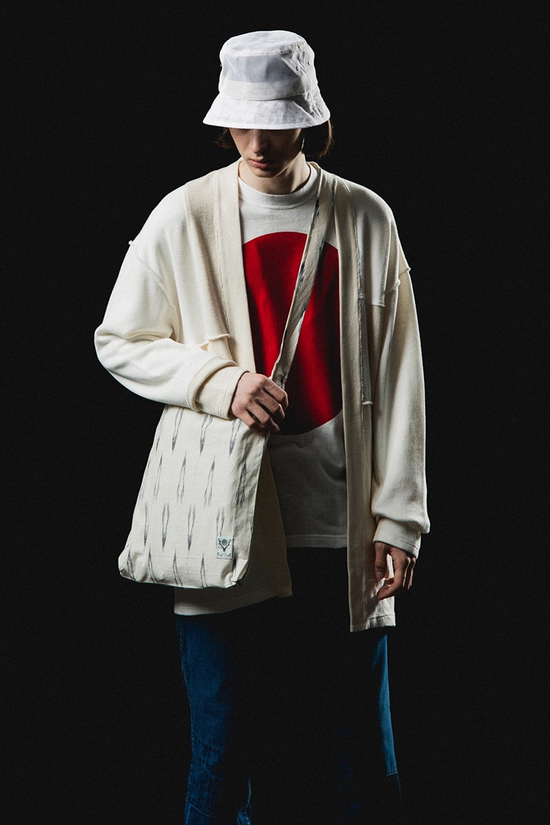 Blue Blue Japan Spring/Summer 2022 Collection New Arrivals HBX Release Info Buy Price Workwear Vest Jacket Corduroy Weave T-shirt Jeans Patchwork Worn