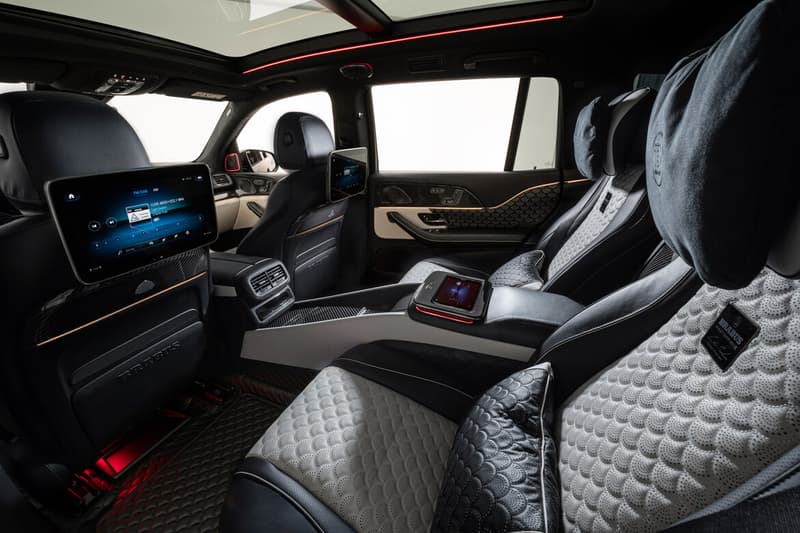 Brabus 900 Mercedes-Maybach GLS 600 4MATIC+ Tuned Custom SUV Luxury German Car Seashell Diamond Stitching Interior Customization