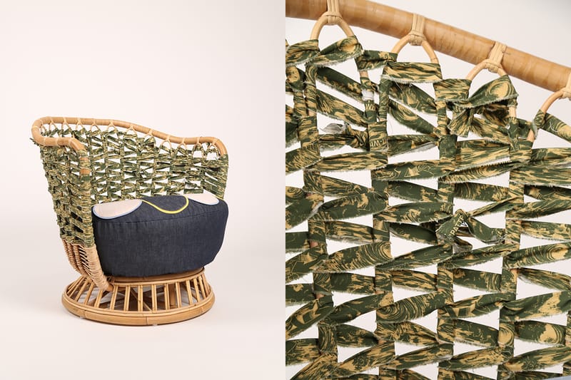 Camella Ehlke Uses Off-White™ Fabrics to Make Outfits for Chairs