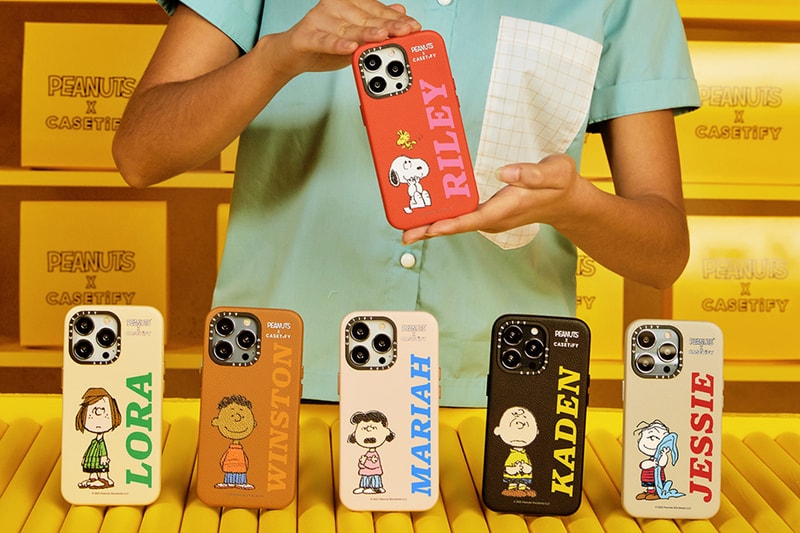 Peanuts x CASETiFY Collaboration Release Info iPhone accessories tech collab airpod cases water bottles snoopy Charlie Brown 