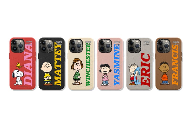 Peanuts x CASETiFY Collaboration Release Info iPhone accessories tech collab airpod cases water bottles snoopy Charlie Brown 