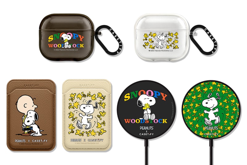 Peanuts x CASETiFY Collaboration Release Info iPhone accessories tech collab airpod cases water bottles snoopy Charlie Brown 