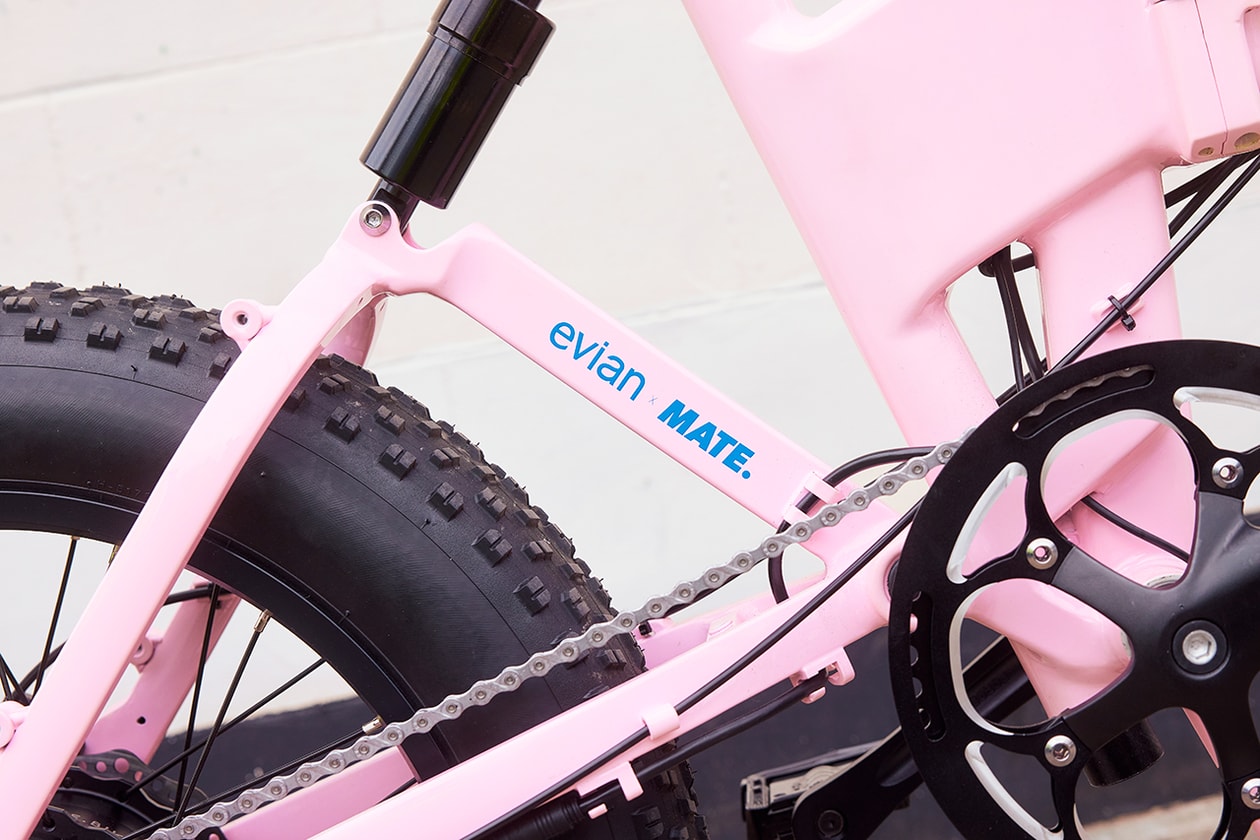 evian mate cat burns singer e-bike bicycle sustainability video music commute inspiration