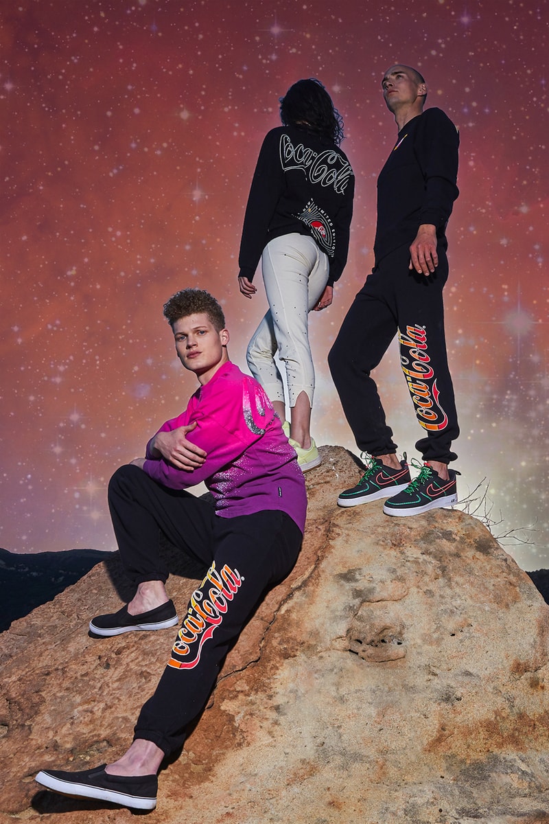 starlight coke soda beverage crop top space cosmic ombre tie-dye star cosmic pink spirit drink cola