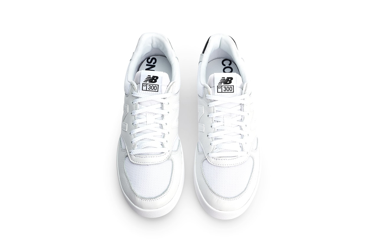 COMME des GARÇONS HOMME x New Balance CT300 White Black Spring Summer 2022 SS22 Collaboration Sneaker Drop Release Info