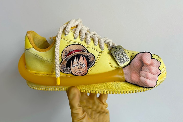 This Custom 'One Piece' Nike Air Force 1 is Inspired by Luffy's Gum Gum Pistol