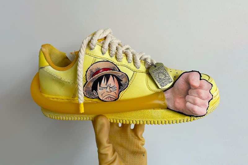 Custom One Piece Luffy Gum Gum Pistol Nike Air Force 1 Photos Info