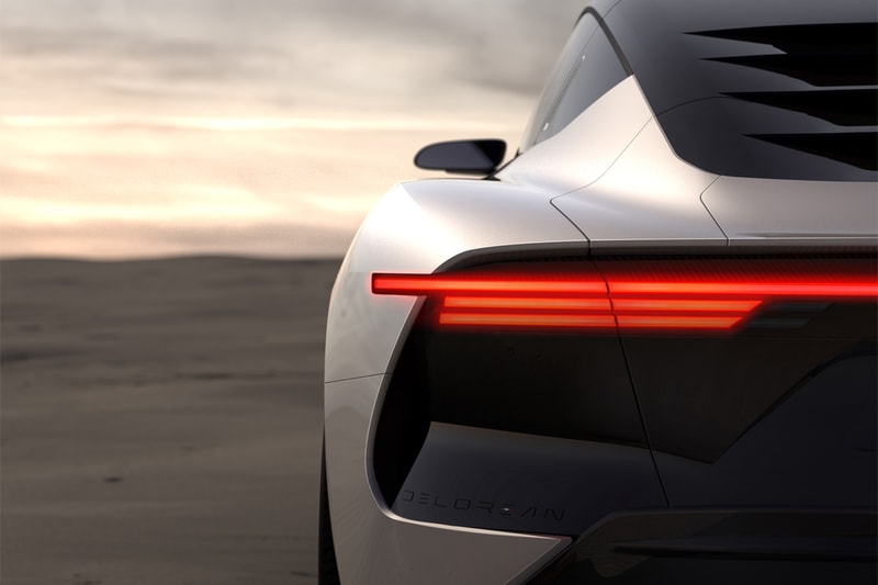 delorean motor company dmc italdesign electric car vehicle ev gullwing doors pebble beach concours d'elegance august 18 global debut reveal unveil 