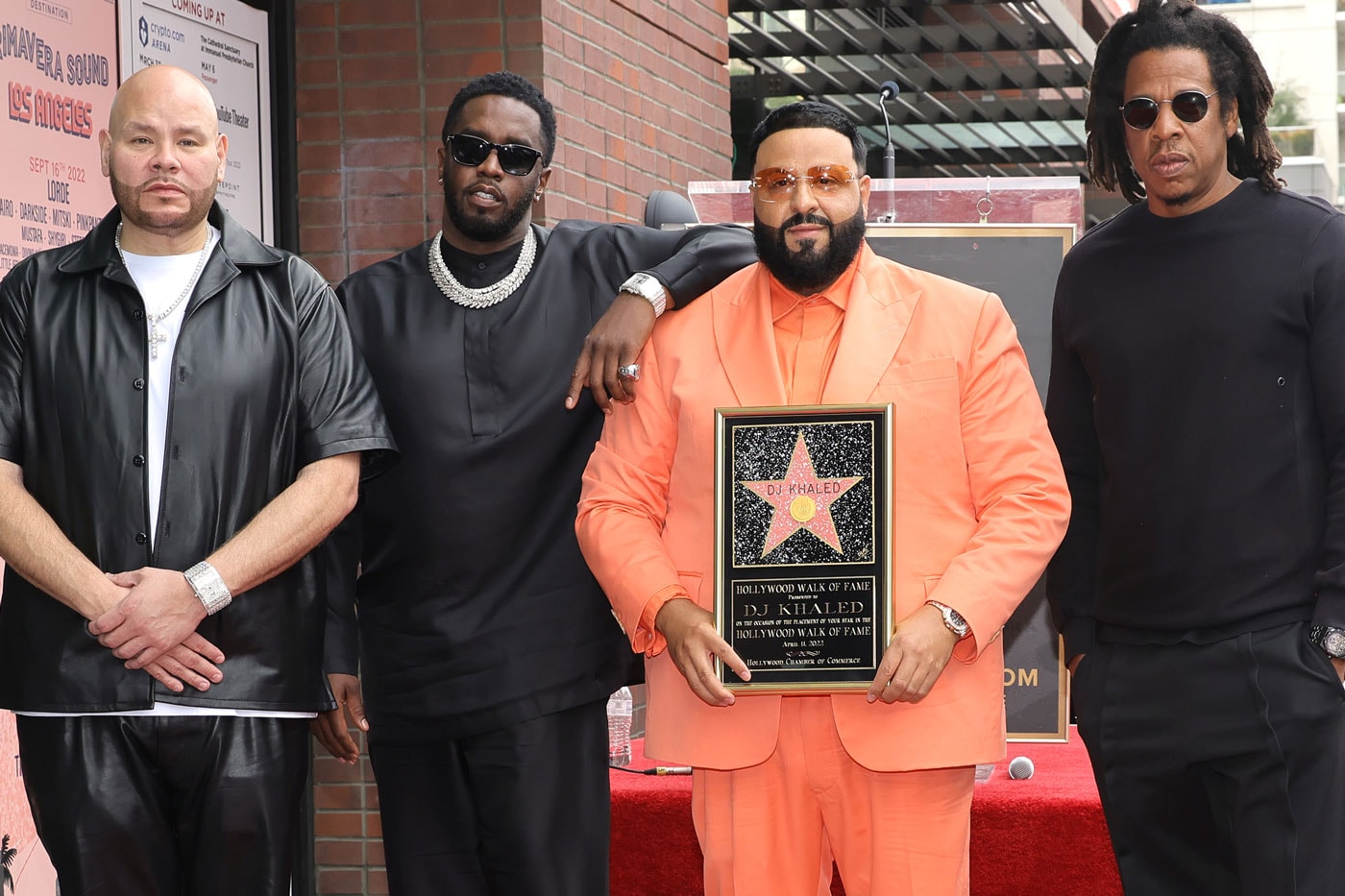 DJ Khaled Receives Star on Hollywood Walk of Fame jay-z diddy fat joe we the best air jordan 5 brand rapper producer hip hop