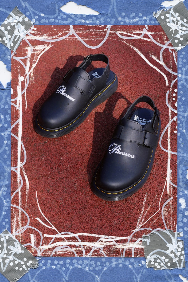 PLEASURES x Dr. Martens Jorge Mule Collaboration Alex James release information 