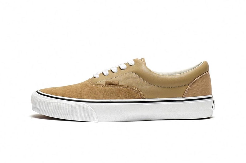 engineered garments vault by vans era collab three years reunite laceless mismatched black white beige suede leather canvas release info date price