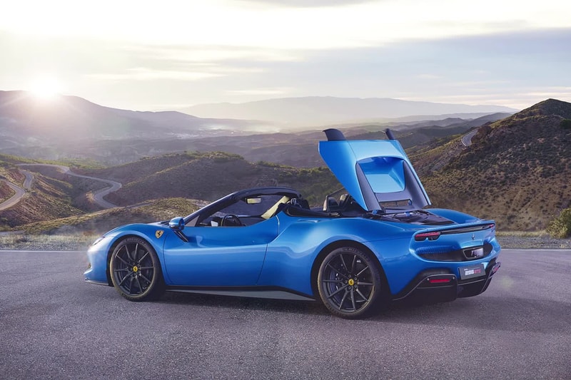 Ferrari 296 GTS V6 Hybrid Electric Italian Supercar Drop Top Convertible Car