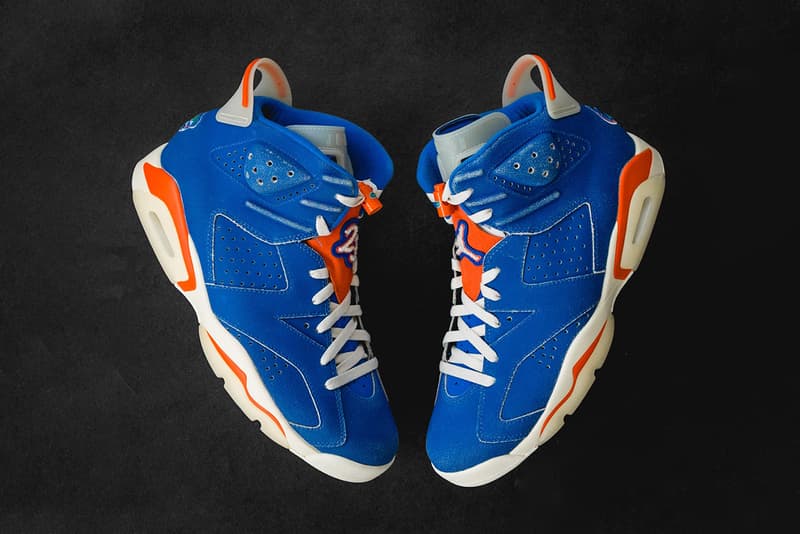 florida gators air jordan 6 pe photos blue orange white 