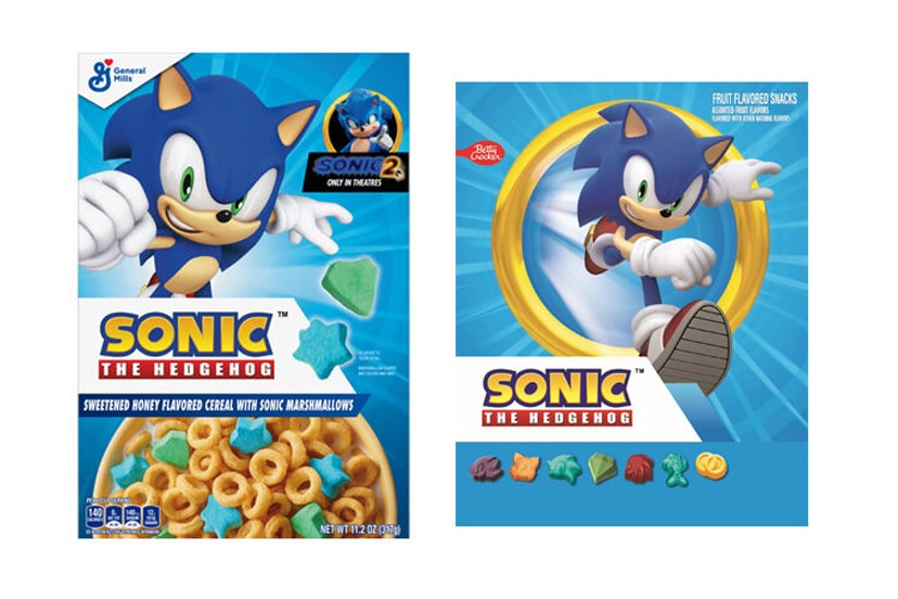 General Mills SEGA Sonic the Hedgehog 30th Anniversary cereal fruit snacks