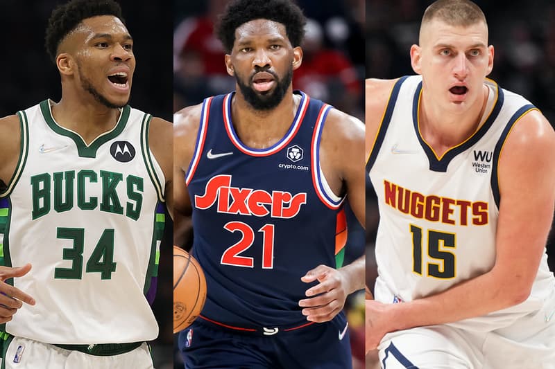 Giannis Antetokounmpo, Joel Embiid and Nikola Jokic Are the NBA 2021-22 MVP Finalists coack of the year taylor jenkins erik spoelstra monty williams milwaukee bucks philadelphia 76ers denver nuggets joker scottie barnes toronto raptors mikal bridges phoeni suns rudy gobert utah jazz marcus smart boston celtics sixth man of the year tyler herro kevin love