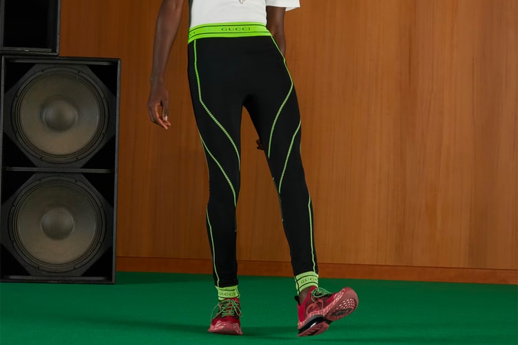 Gucci's "Love Parade" Jacquard Tubular Jersey Leggings Take Activewear to New Heights