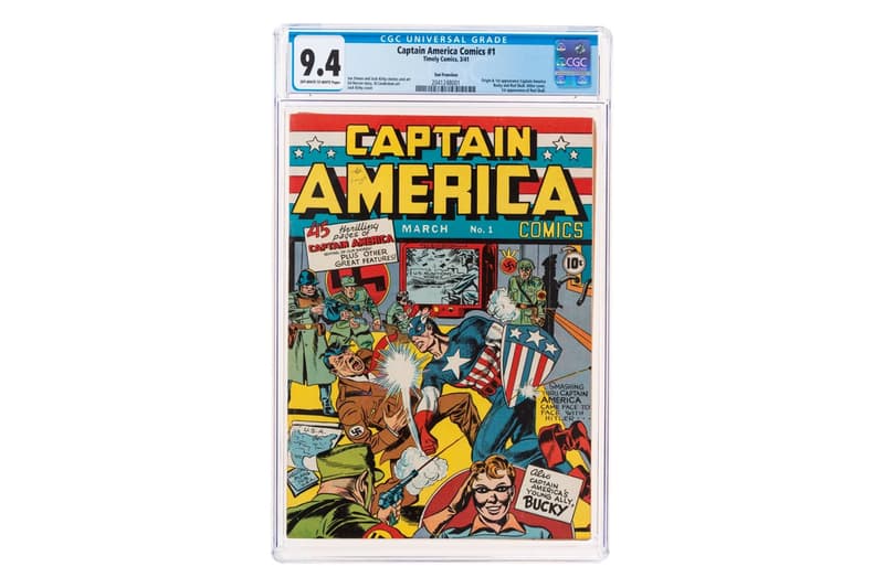 marvel comic books captain america bucky barnes steve rogers issue number 1 one heritage auctions 3 1 million usd sale