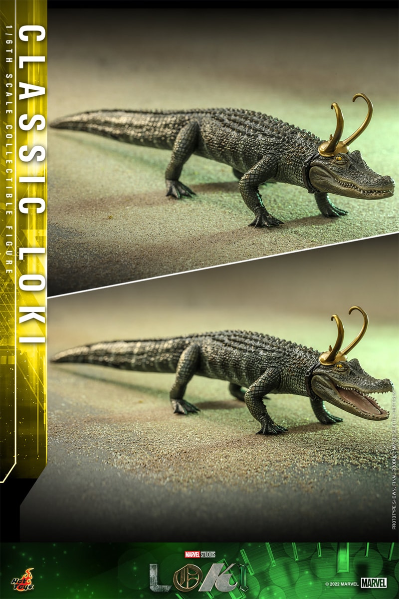 hot toys marvel studios cinematic universe disney plus loki richard e grant classic alligator 1 6th action figure 