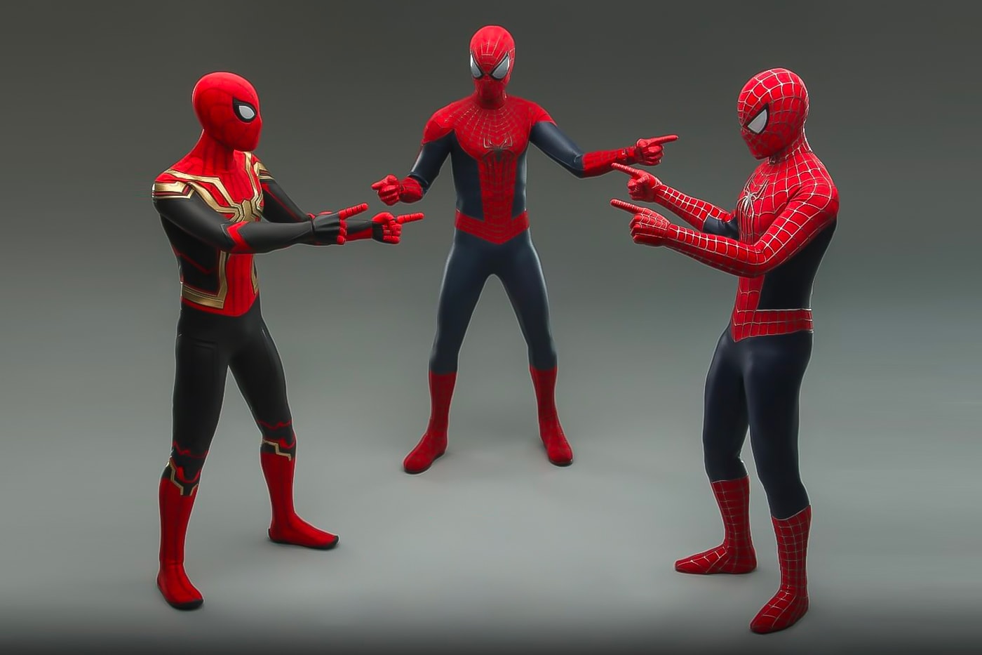Hot Toys Tom Holland Andrew Garfield Tobey Maguire Spider-Man: No Way Home Figures Teaser