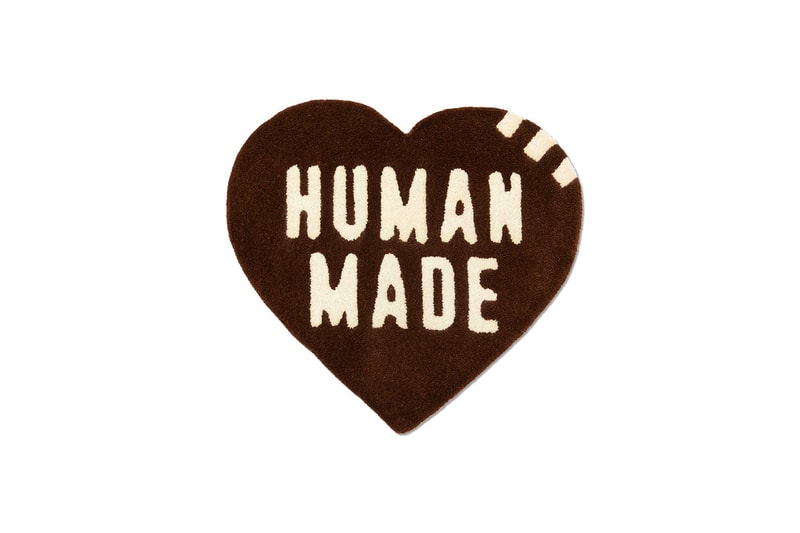 HUMAN MADE New Arrivals HBX Release Info Buy Price Heart Rugs Patchwork Cushions Windbreaker Multi-Color Sweater Hoodies T-shirts Bags Mugs