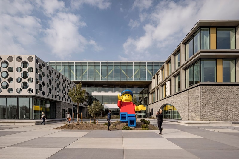LEGO New Campus headquarters Inside Look Denmark CF Moller Architects size workplace people house fitness center workshop homestay cinema park activity zone kitchen health clinic sustainable LEED certification news 