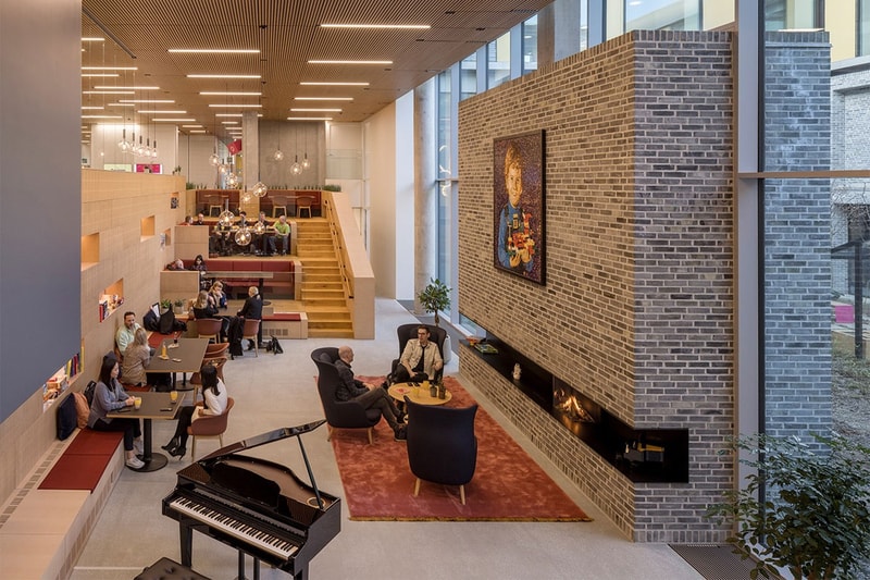 LEGO New Campus headquarters Inside Look Denmark CF Moller Architects size workplace people house fitness center workshop homestay cinema park activity zone kitchen health clinic sustainable LEED certification news 