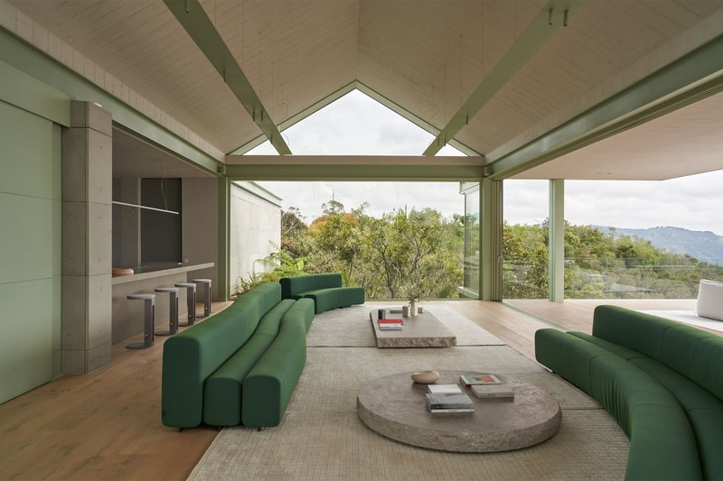 J Balvin Shows off His Mountainous Medellín Villa Cinco Sólidos Casa Aire reggaeton architecture contemporary mansion vista Takashi Murakami friendswithyou subtle japanese zen reggaeton