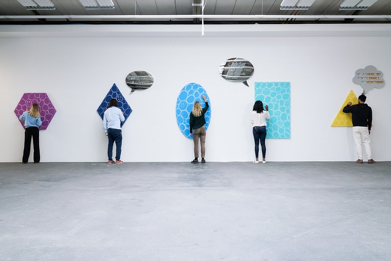 jeppe hein ruinart right here right now collaboration installation palais de tokyo