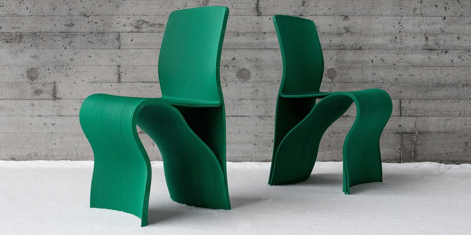 3d printed kelp chair The Kelp Chair is 3D Printed and Made Using Recycled Fishing Net and Wood Fiber in a Mid-Century Modern Molded Style | Padstyle.com