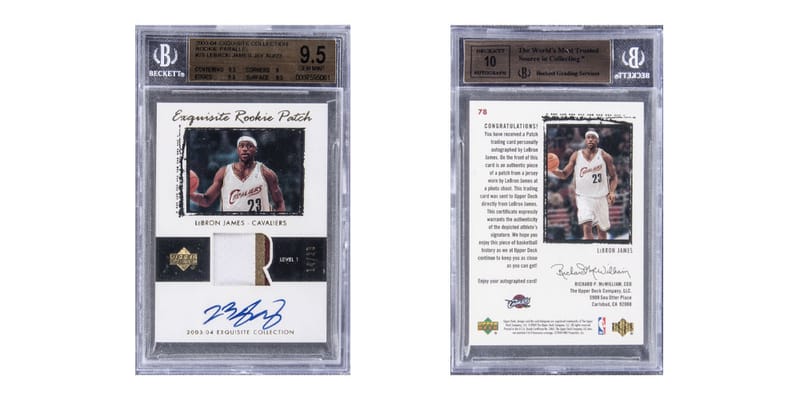 exquisite rookie patch lebron james