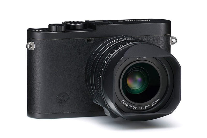 Leica cameras Hiroshi Fujiawara fragment design m10 monochrome q2 cowhide leather black thunderbolt logo