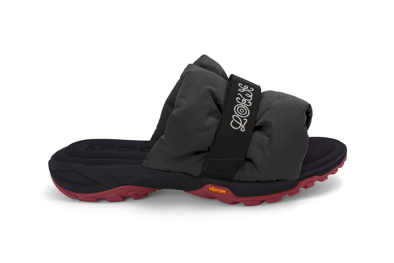 Eye/LOEWE/Nature Pleated Slide Nylon Vibram Technical Slip On Jonathan Anderson Spring Summer 2022 Orange Pink Black Neon