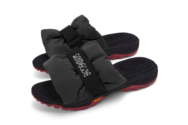 Eye/LOEWE/Nature Pleated Slide Nylon Vibram Technical Slip On Jonathan Anderson Spring Summer 2022 Orange Pink Black Neon