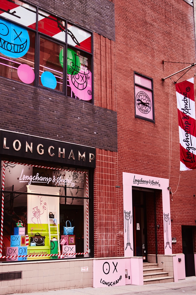 ANDRE SARAIVA longchamp nyc soho le pliage event store boutique alexa chung futura 2000 sarah andelman Alix Brown
