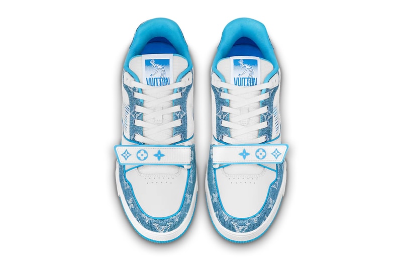 Louis Vuitton LV Trainer Sneaker 1A9ZI0 Monogram denim Release shoes kicks trainers sneakers denim LV Virgil Abloh 