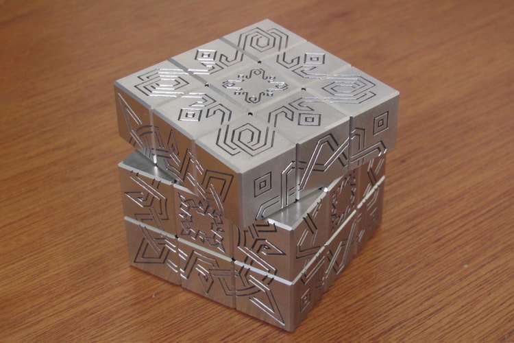 Lu Laboratories Crates Rubik's Cube Entirely Out of 303 Stainless Steel