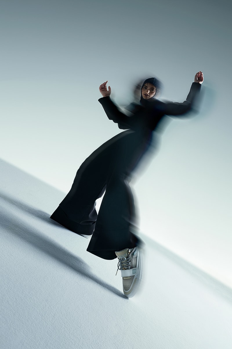 mason garments amsterdam sneakers footwear luxury premium leather colorways gold accents positivity campaign lookbook abstract 
