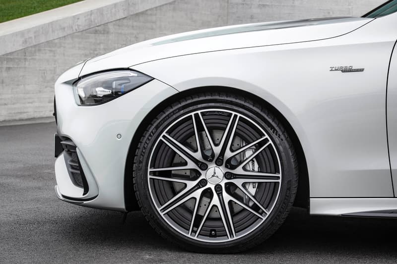 mercedes amg 2023 c43 sedan 402 horsepower inline four turbocharged engine nanoslide formula 1 technology