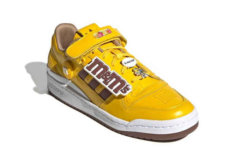 M&M's x adidas Originals Forum Low 84 Collaboration Eqt Yellow / Cloud White / Dark Brown GY1179 Release Information