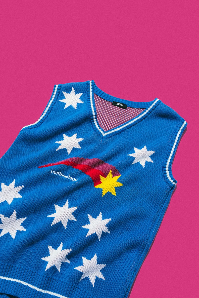 MSFTSrep Trippy Summer 2022 Collection HBX Release Info Buy Price Knit Vest Crewneck Hoodie Jeans Strips Psychedelic Magic Mushroom Jaden Smith Willow