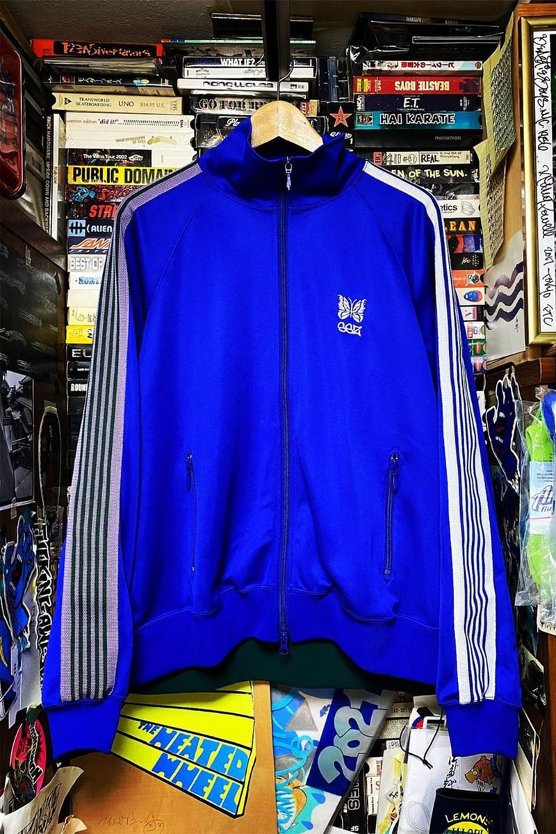 NEEDLES x SSZ Release Latest Tracksuit Collaboration butterfly drawstring bag nylon asymmetrical japanese streetwear beams