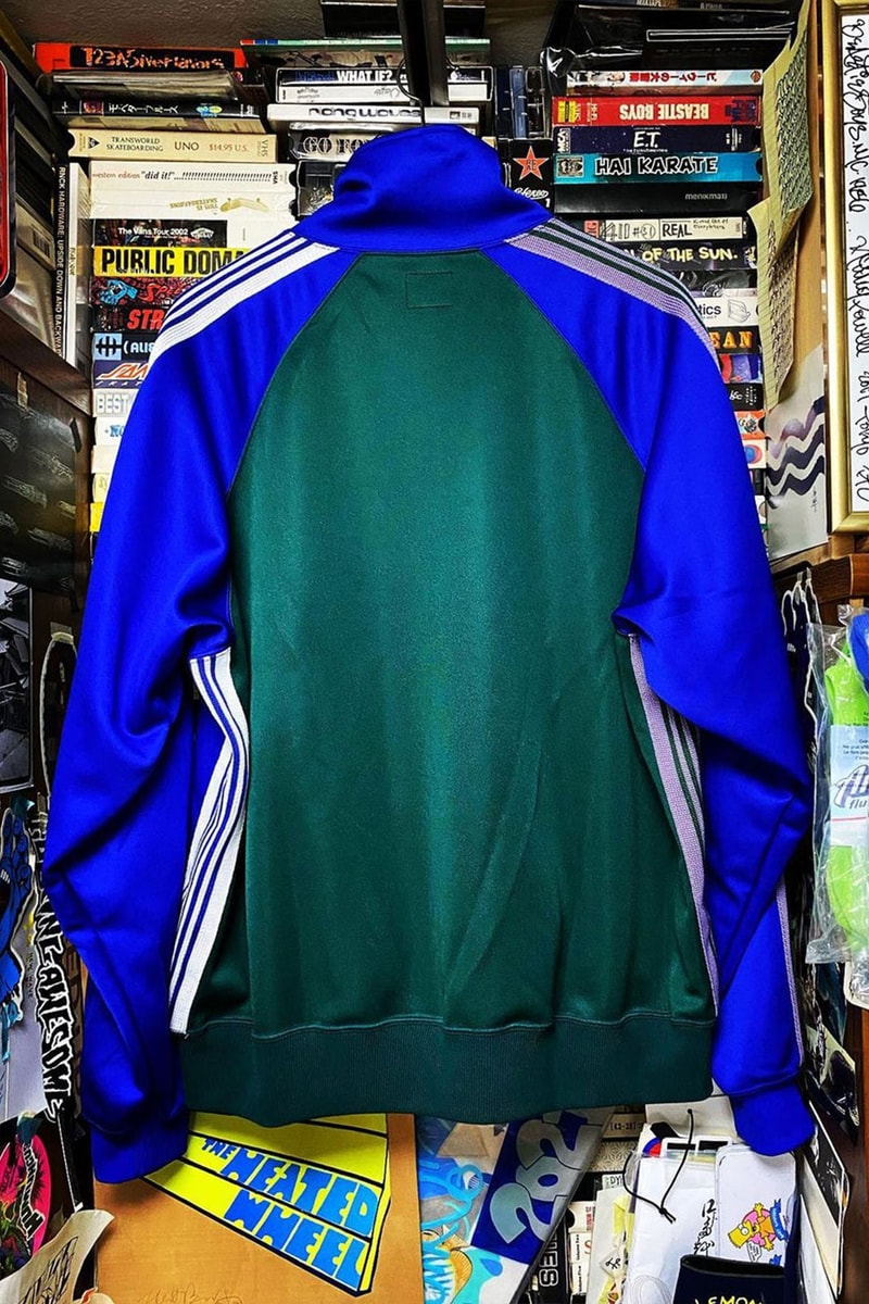 NEEDLES x SSZ Release Latest Tracksuit Collaboration butterfly drawstring bag nylon asymmetrical japanese streetwear beams