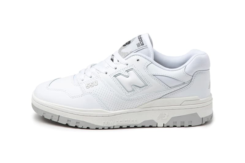 New Balance 550 White Gray bb550pb1 Release Information Minimal Modern Sneaker Drops 