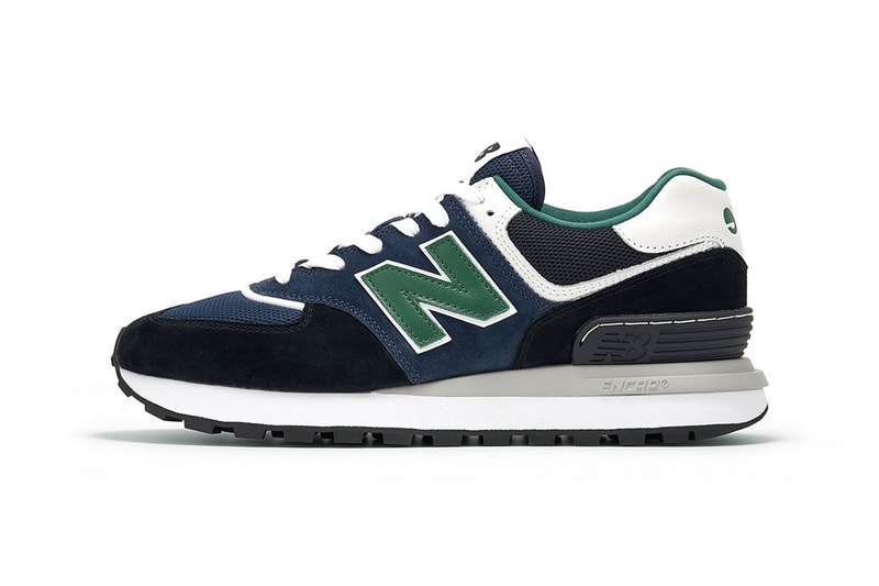 new balance eYe COMME des GARCONS Junya Watanabe MAN collaboration three colorways 574 legacy navy black green gray red yellow white release info price date