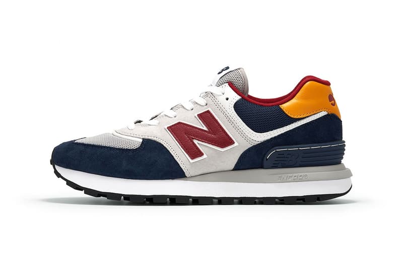 new balance eYe COMME des GARCONS Junya Watanabe MAN collaboration three colorways 574 legacy navy black green gray red yellow white release info price date