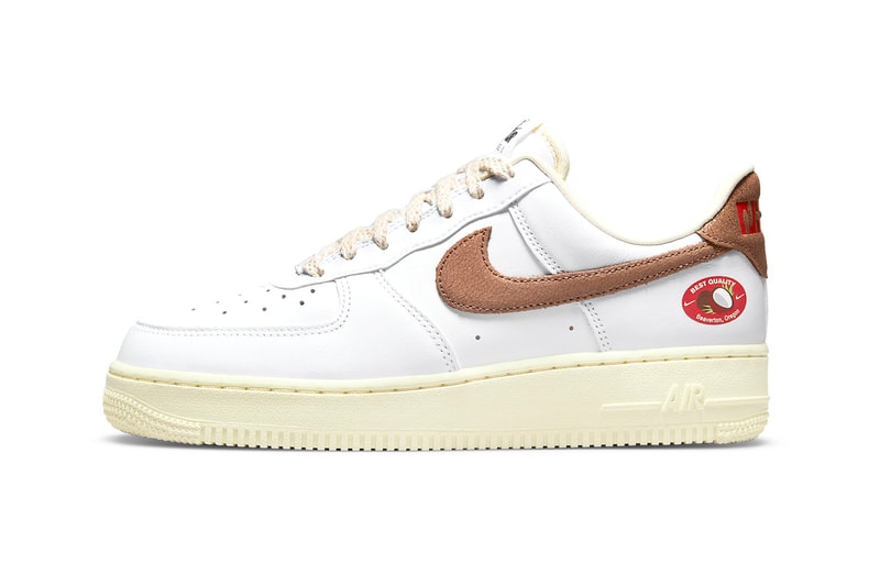 Gear Up for a Tropical Summer With the Nike Air Force 1 "Coconut" DJ9943-101 ropical white arcaheo bronw coconut milk dragon fruit avocados 